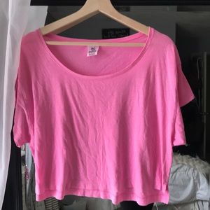 PINK Crop Tee